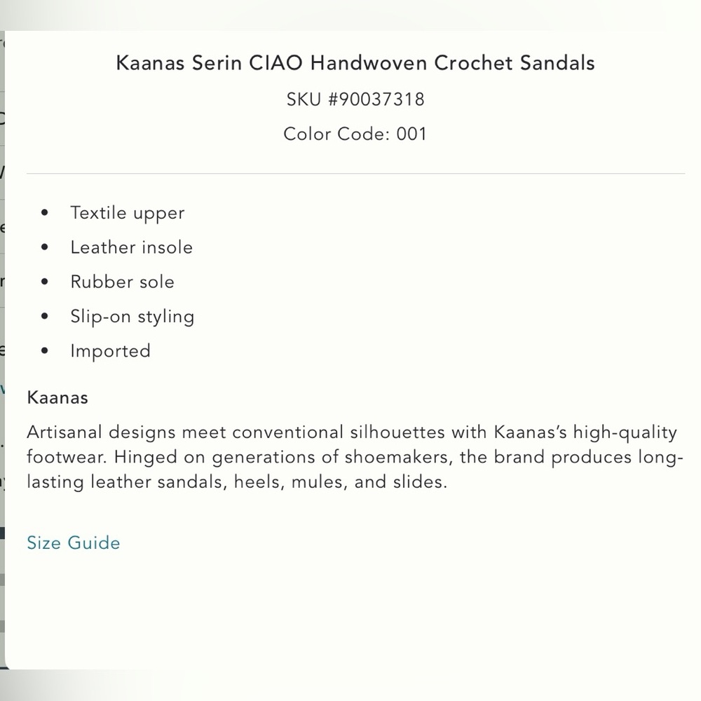 Kaanas CIao Handwoven Crochet Sandals - Picture 3 of 3